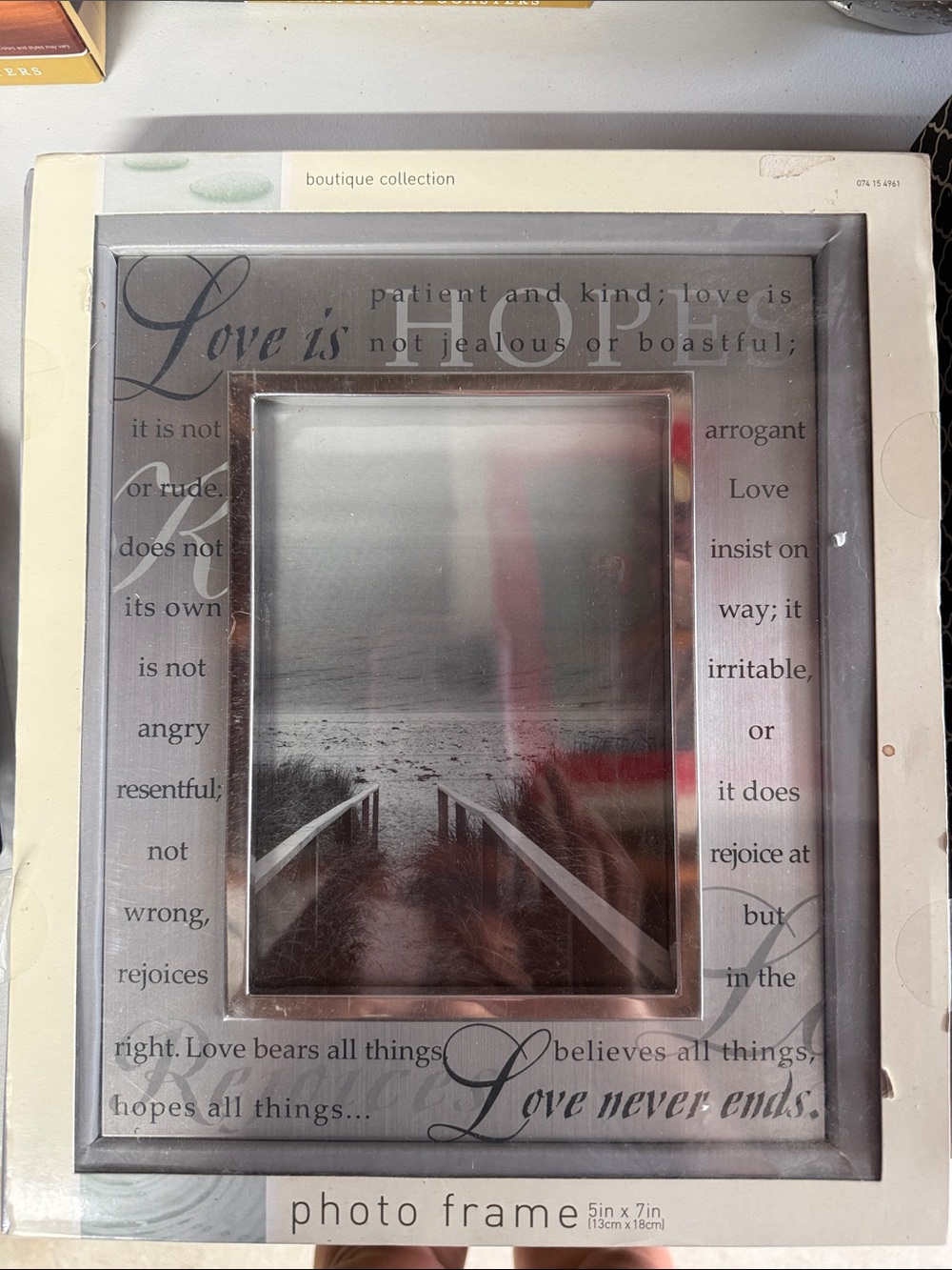 Boutique Collection Gray 'Love' Photo Frame by (unspecified)